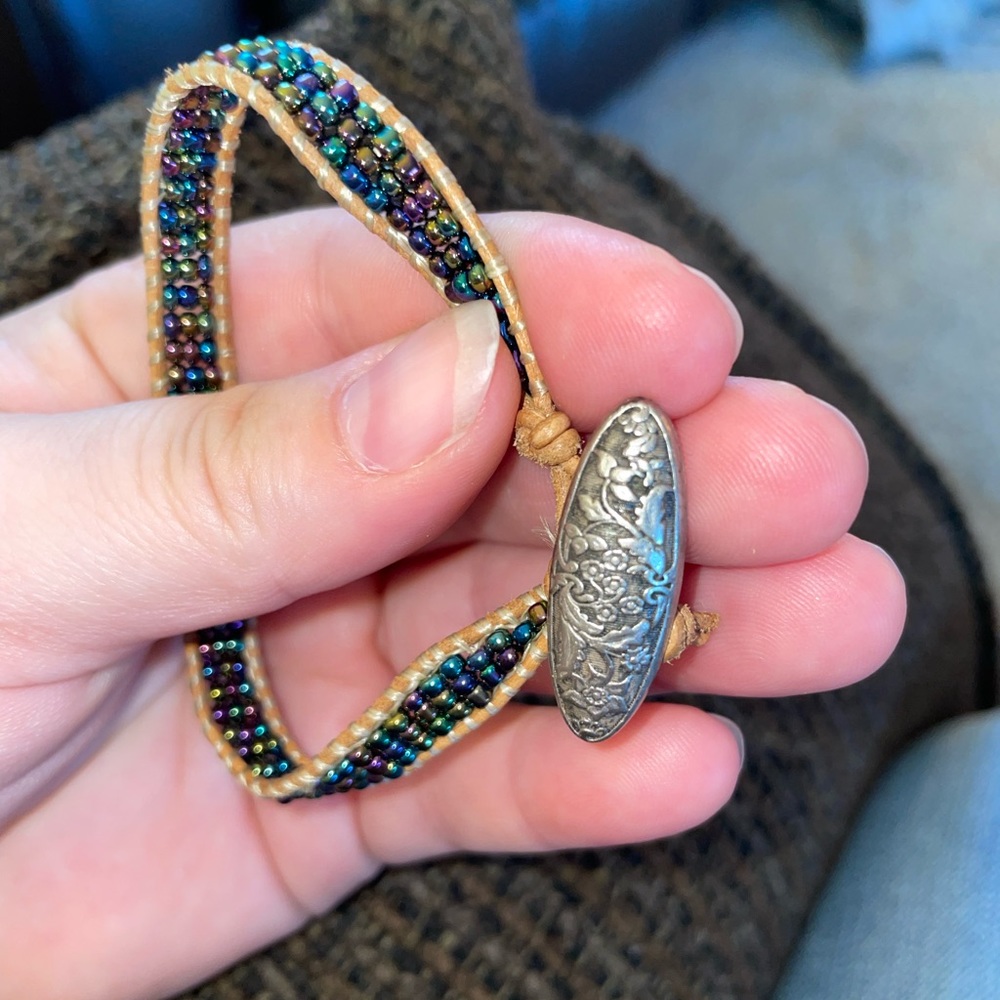Iridescent Beaded Bracelet